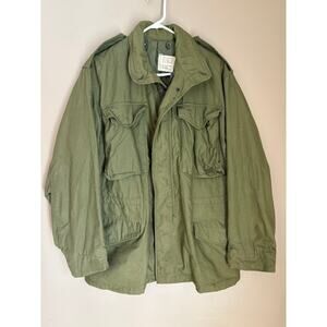 Vintage WW2 1945 USMC Military Cold Weather Field Jacket Coat SMALL